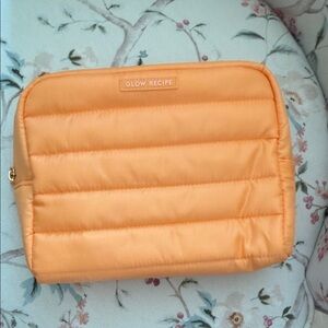 Glow Recipe Peach Quilted Cosmetic Bag